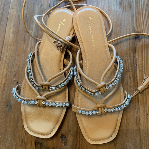 Anthropologie Puka Ankle-Tie Sandals - Picture 6 of 9